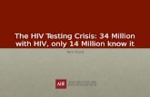 The HIV Testing Crisis: 34 Million with HIV, only 14 Million know it