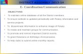 E-  C oordination/Communication
