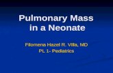 Pulmonary Mass  in a Neonate