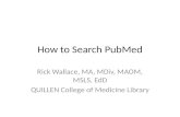 How to Search PubMed