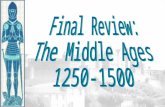 Final Review: The Middle Ages 1250-1500