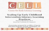 Scaling-Up Early Childhood Intervention Literacy Learning Practices