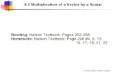 63 Multiplication of a Vector by a Scalar