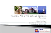 Financial Aid & The College Decision Process Chris George Director of Financial Aid