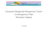 Oceania Regional Response Team Contingency Plan Revision Status
