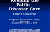 Keeping the Faith:   Disaster Care