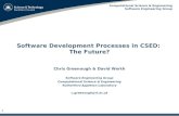 Software Development Processes in CSED:  The Future?