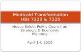 Medicaid Transformation HBs 7223 & 7225
