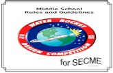 Middle School Rules and Guidelines