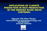 APPLICATION OF CLIMATE PREDICTION IN RICE PRODUCTION  IN THE MEKONG RIVER DELTA (VIETNAM)