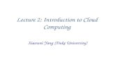 Lecture 2: Introduction to Cloud Computing
