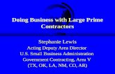 Doing Business with Large Prime Contractors