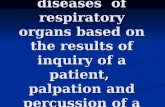 The most typical complaints of the patient with respiratory pathology dyspnoea  cough