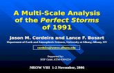 A Multi-Scale Analysis of the  Perfect Storms  of 1991