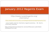 January 2012 Regents Exam