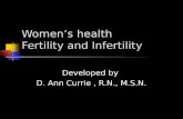 Women’s health                Fertility and Infertility