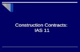 Construction Contracts:  IAS 11