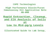 CAPE Technologies  High Performance Dioxin/Furan Immunoassay Kit Application Note AN-008