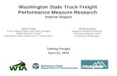 Washington State Truck Freight  Performance Measure Research  Interim Report