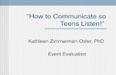 “How to Communicate so Teens Listen!”