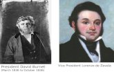 President David Burnet  (March 1836 to October 1836)