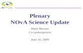 Plenary NOvA Science Update