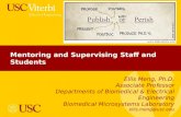 Mentoring and Supervising Staff and Students