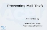 Preventing Mail Theft