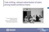 Task shifting: rational redistribution of tasks among health workforce teams