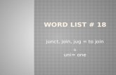 Word List # 18
