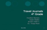 Travel Journals 4 th  Grade