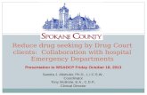 Reduce  d rug seeking by Drug Court clients:  Collaboration with hospital Emergency Departments