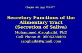 Secretory  Functions of the Alimentary Tract (Secretion of Saliva)