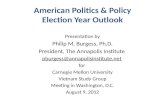 American Politics & Policy Election Year Outlook