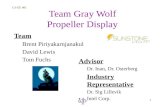 Team Gray Wolf Propeller Display
