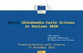Marie S kłodo wska -Curie  Actions in Horizon 2020