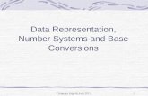 Data Representation,  Number Systems and Base Conversions