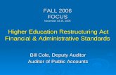 Bill Cole, Deputy Auditor Auditor of Public Accounts
