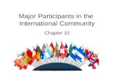 Major Participants in the  International Community