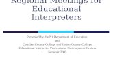 Regional Meetings for Educational Interpreters