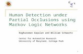 Human Detection under Partial Occlusions using Markov Logic Networks