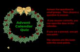 Advent  Calendar  Quiz