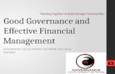 Good Governance and Effective Financial Management