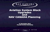 Aviation System Block Upgrades  and  NAV CANADA Planning