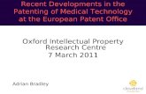 Recent Developments in the Patenting of Medical Technology at the European Patent Office