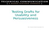 Testing Drafts for Usability and Persuasiveness