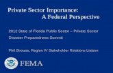 Private Sector Importance:  A Federal Perspective