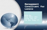 Management  C onsultant for  Lenovo