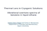 Thermal Lens in Cryogenic Solutions: Vibrational  overtone spectra of benzene in liquid ethane