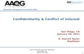 Confidentiality & Conflict of Interest